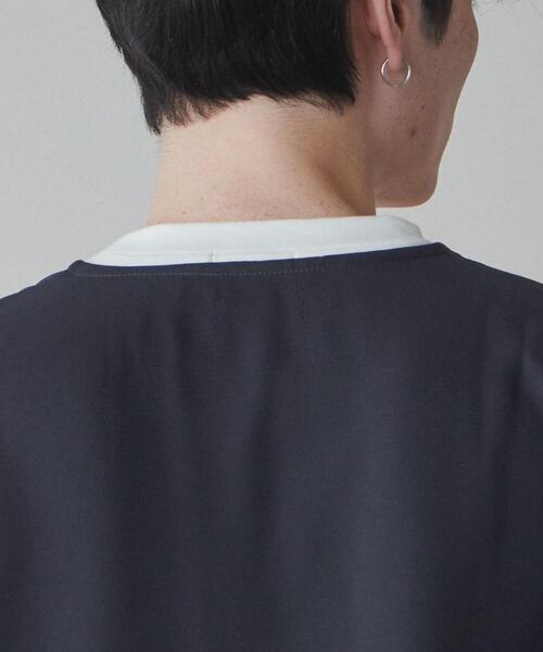 LUCY（ルーシー）の「LUCY/ルーズシャツカーディガン（カーディガン/ボレロ・メンズ・パープル/ダークグレー・MEDIUM/LARGE）」の9枚目の写真