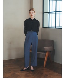 YECCA VECCA | サイドベルテッドハイウエストパンツ(その他パンツ)