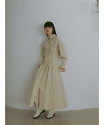 CASA FLINE | バックレースアップシャツドレス(シャツワンピース)