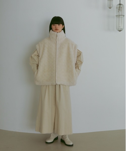 CASA FLINE(カーサフライン)の「バックレースアップシャツドレス(シャツワンピース・レディース・ネイビー/アイボリー/カーキ/ブラック・FREE)」の7枚目の写真