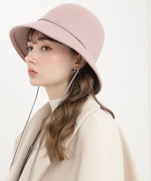 couture brooch（クチュールブローチ）の「◆【Casselini】ナロウリボン付きハット（ハット・レディース・ブラック/ピンク/ブラウン系・00）」の4枚目の写真