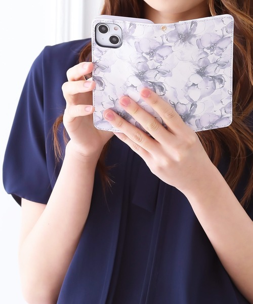 rienda（リエンダ）の「iPhone15 iPhone15Pro リエンダ [プリント手帳]（スマホケース/カバー・レディース・ホワイト/ブラック・iPhone 15/iPhone 15 Pro）」の19枚目の写真