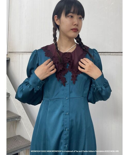 セール】レースカラーワンピース（ワンピース）｜jouetie（ジュエティ