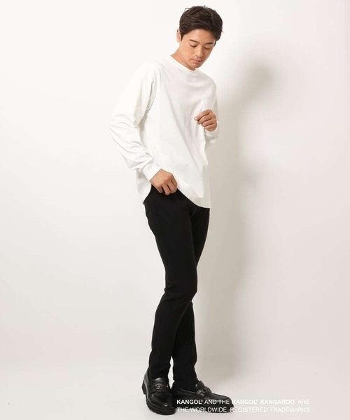 a.v.v(アーヴェヴェ)の「【KANGOL】スクエアプリントワイドシルエットカットソー(Tシャツ/カットソー・メンズ・ホワイト/グリーン・46/48/50)」の17枚目の写真