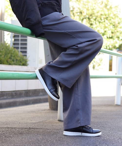 AAA+（サンエープラス）の「軽量 コートスタイルスニーカー（スニーカー・レディース・ホワイト×グリーン/ホワイト×ホワイト/ホワイト×ブラック/ブラック/ブラック×ブラック/ホワイト×レッド・40/41/37/35/38/39/36）」の10枚目の写真