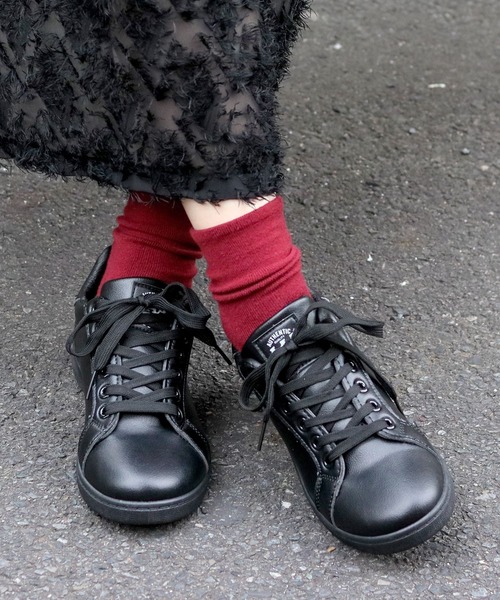 AAA+（サンエープラス）の「軽量 コートスタイルスニーカー（スニーカー・レディース・ホワイト×グリーン/ホワイト×ホワイト/ホワイト×ブラック/ブラック/ブラック×ブラック/ホワイト×レッド・40/41/37/35/38/39/36）」の18枚目の写真