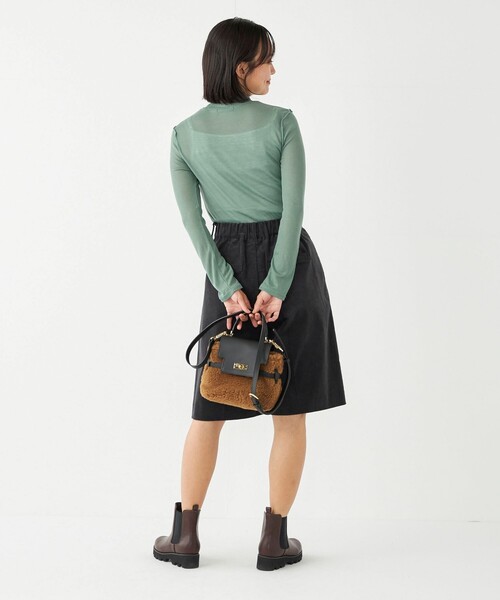 SHIPS Colors（シップス カラーズ）の「SHIPS Colors:〈洗濯機可能〉ストレッチ コーデュロイ キュロット（その他パンツ・レディース・ベージュ/オフホワイト/ダークグレー・SMALL/MEDIUM）」の21枚目の写真