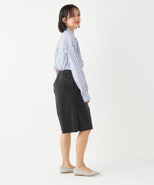 SHIPS Colors（シップス カラーズ）の「SHIPS Colors:〈洗濯機可能〉ストレッチ コーデュロイ キュロット（その他パンツ・レディース・ベージュ/オフホワイト/ダークグレー・SMALL/MEDIUM）」の15枚目の写真