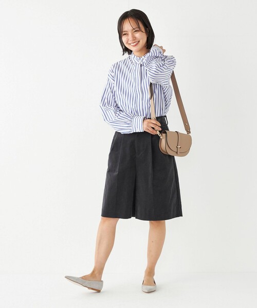 SHIPS Colors（シップス カラーズ）の「SHIPS Colors:〈洗濯機可能〉ストレッチ コーデュロイ キュロット（その他パンツ・レディース・ベージュ/オフホワイト/ダークグレー・SMALL/MEDIUM）」の14枚目の写真