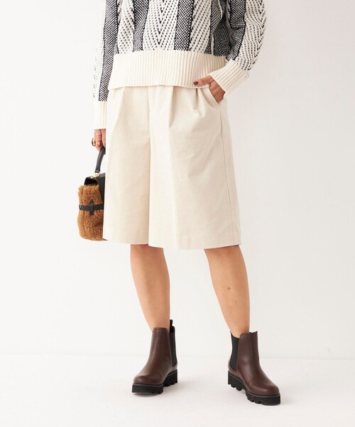 SHIPS Colors（シップス カラーズ）の「SHIPS Colors:〈洗濯機可能〉ストレッチ コーデュロイ キュロット（その他パンツ・レディース・ベージュ/オフホワイト/ダークグレー・SMALL/MEDIUM）」の13枚目の写真