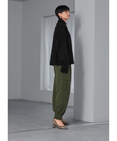 STYLE DELI(スタイルデリ)の「アルパカ混スタンドハイネックトップス(ニット/セーター・レディース・アイボリー/ブラック/グレー・FREE)」の21枚目の写真