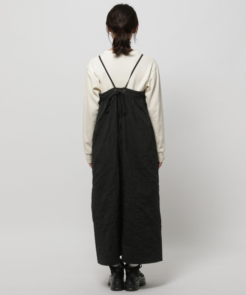 niko and...(ニコアンド)の「キルトミリタリキャミワンピース(ワンピース・レディース・ブラック/ベージュ・FREE)」の9枚目の写真