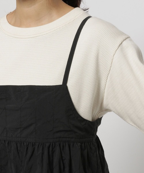 niko and...(ニコアンド)の「キルトミリタリキャミワンピース(ワンピース・レディース・ブラック/ベージュ・FREE)」の11枚目の写真