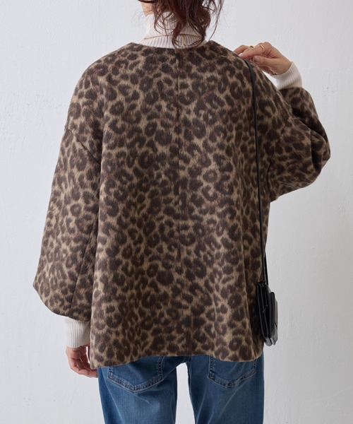 BEARDSLEY ジャガードキュロット レオパード BEARDSLEY レオパードジャガードキュロット