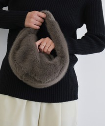 select MOCA | フェイクファーミニハンドルバッグ(ハンドバッグ)