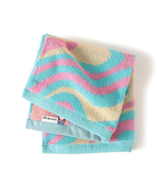 bpr BEAMS（ビーピーアール ビームス ）の「bPr BEAMS / マーブル ハンドタオル（ハンカチ/ハンドタオル・メンズ・グリーン/ピンク/グレー・ONE SIZE）」の4枚目の写真