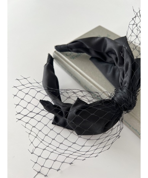 JUMELLE（ジュメロ）の「【ZOZOTOWN限定】ribbon net headband（カチューシャ・レディース・ブラック・FREE）」の9枚目の写真