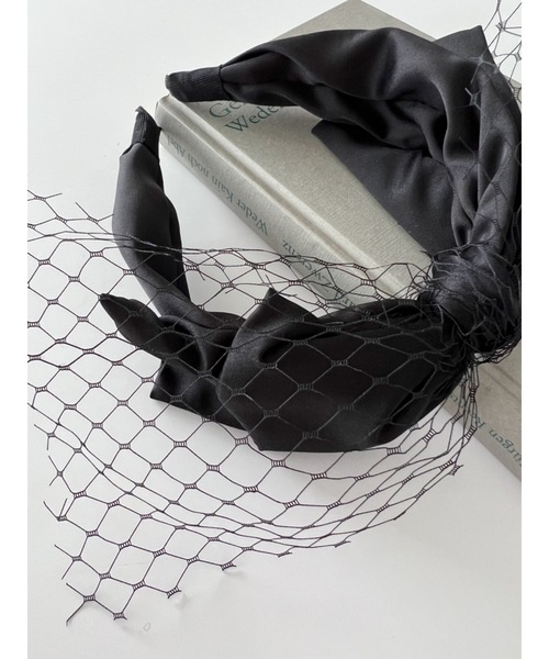 JUMELLE（ジュメロ）の「【ZOZOTOWN限定】ribbon net headband（カチューシャ・レディース・ブラック・FREE）」の10枚目の写真