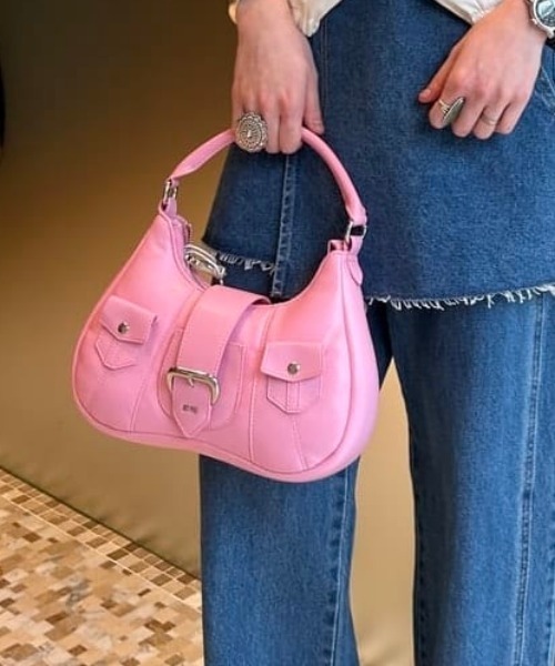 Ray BEAMS(レイビームス)の「JW PEI / Jolene Handle Bag(ハンドバッグ・レディース・ブラック/ピンク・ONE SIZE)」の18枚目の写真