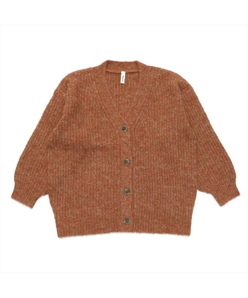 Pitta Re:)（ピッタリ）の「シャギーMIXニットカーディガン（カーディガン/ボレロ・レディース・グレイッシュブルー/ターコイズブルー/ダークオレンジ・M/L）」の7枚目の写真