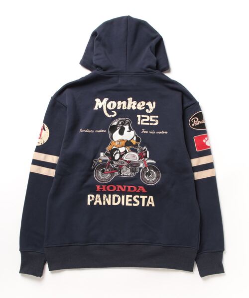 HONDA×JACKROSEジップパーカーREBEL XXL♯PANDIESTA JACKROSE Honda(ホンダ)×JACKROSE(ジャックローズ) コラボ