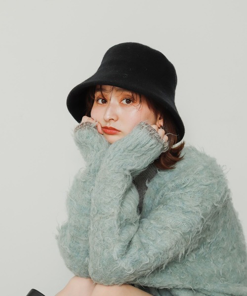 SENSE OF PLACE by URBAN RESEARCH（センスオブプレイスバイアーバンリサーチ）の「ウールハット（ハット・レディース・アイボリー/ブラック・ONE）」の3枚目の写真