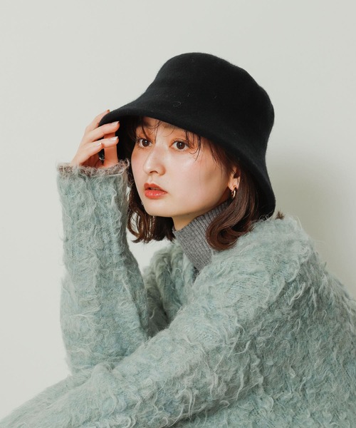 SENSE OF PLACE by URBAN RESEARCH（センスオブプレイスバイアーバンリサーチ）の「ウールハット（ハット・レディース・アイボリー/ブラック・ONE）」の4枚目の写真