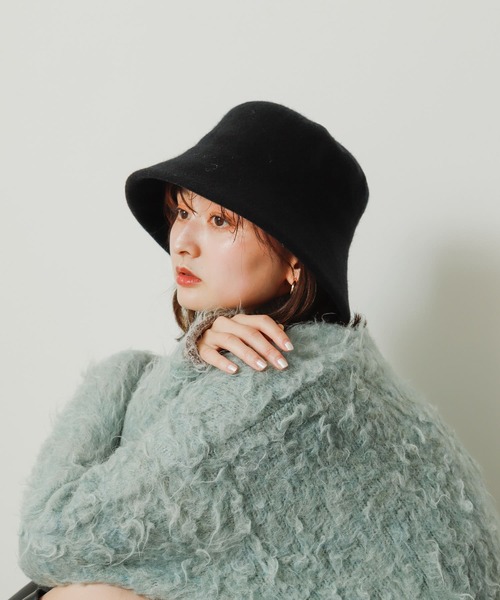 SENSE OF PLACE by URBAN RESEARCH（センスオブプレイスバイアーバンリサーチ）の「ウールハット（ハット・レディース・アイボリー/ブラック・ONE）」の5枚目の写真