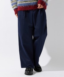 【ZOZO限定】WIDE TWO TUCK CUTOFF CHINO / ツータック ワイドカットオフパンツ