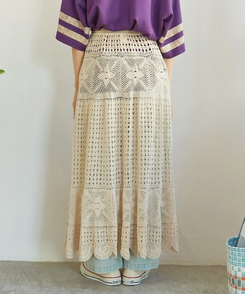 Dot＆Stripes CHILD WOMAN テーブルクロスクロシェ スカート Dot＆Stripes CHILD WOMAN（ドットアンドストライプス