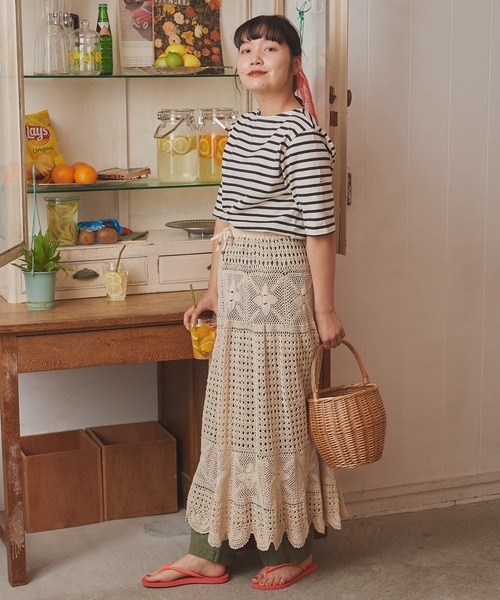 Dot＆Stripes CHILD WOMAN テーブルクロスクロシェ スカート Dot＆Stripes CHILD WOMAN（ドットアンドストライプス
