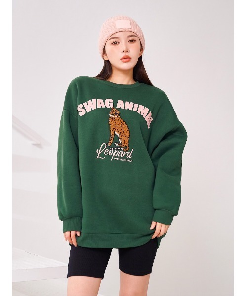 Darich（ダーリッチ）の「カットリブバイカーパンツ（その他パンツ・レディース・ブラック/グレー/アイボリー/ブラウン・FREE）」の5枚目の写真