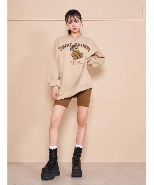 Darich（ダーリッチ）の「カットリブバイカーパンツ（その他パンツ・レディース・ブラック/グレー/アイボリー/ブラウン・FREE）」の9枚目の写真