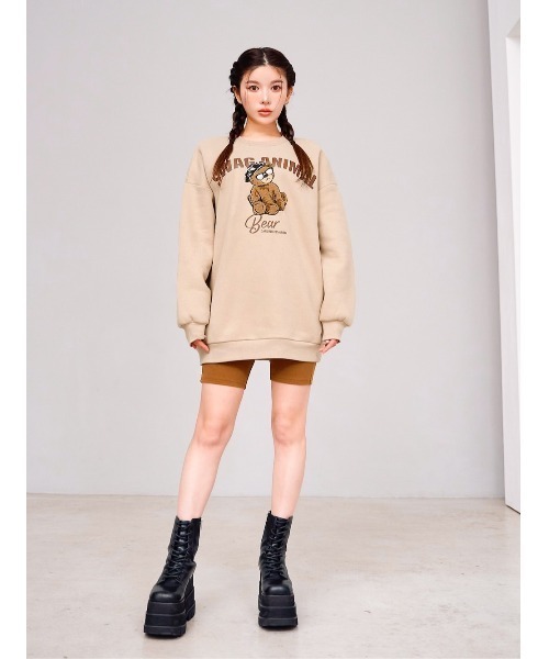 Darich（ダーリッチ）の「カットリブバイカーパンツ（その他パンツ・レディース・ブラック/グレー/アイボリー/ブラウン・FREE）」の8枚目の写真