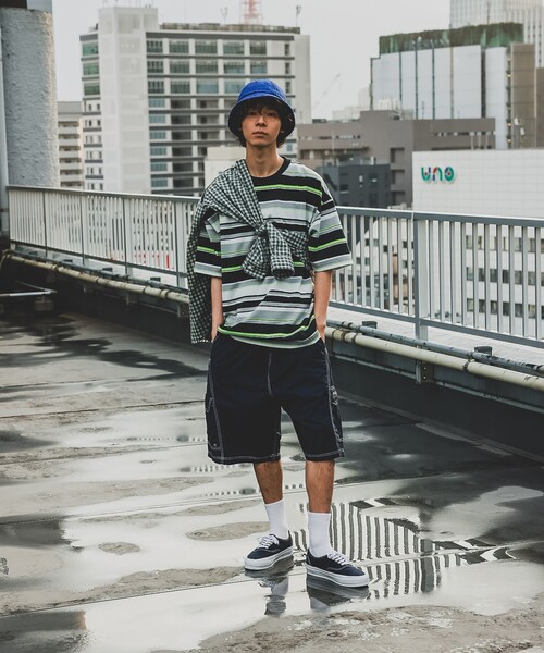 BEAMS（ビームス）の「BEAMS / コントラストステッチ イージー ショーツ（その他パンツ・メンズ・ネイビー/ダークグリーン・XL/L/M/S）」の3枚目の写真