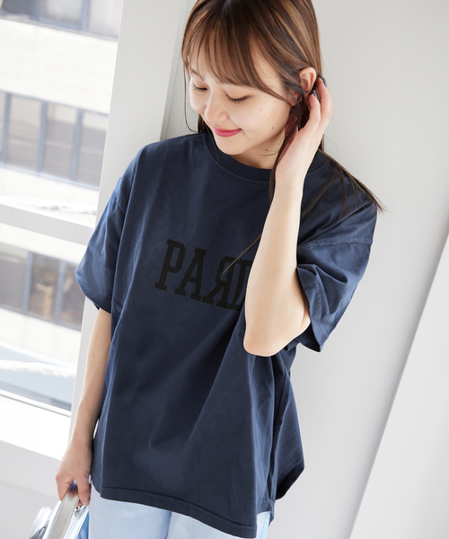 ALORE（アローレ）の「【ALORE / アローレ】ロゴバックタックTシャツ（Tシャツ/カットソー・レディース・グレー/ネイビー/チャコールグレー・FREE）」の3枚目の写真
