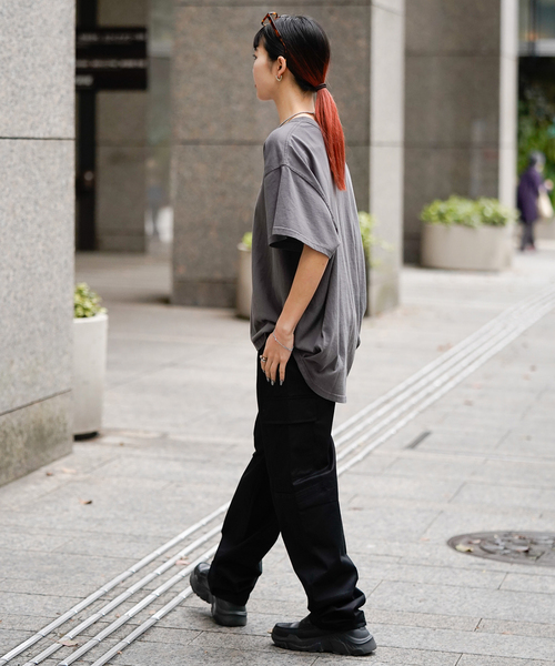 ALORE（アローレ）の「【ALORE / アローレ】ロゴバックタックTシャツ（Tシャツ/カットソー・レディース・グレー/ネイビー/チャコールグレー・FREE）」の7枚目の写真