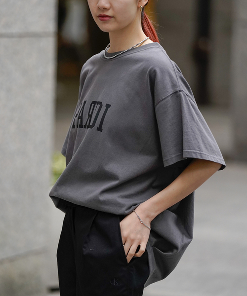 ALORE（アローレ）の「【ALORE / アローレ】ロゴバックタックTシャツ（Tシャツ/カットソー・レディース・グレー/ネイビー/チャコールグレー・FREE）」の11枚目の写真