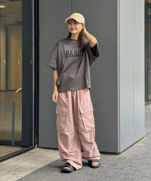 ALORE（アローレ）の「【ALORE / アローレ】ロゴバックタックTシャツ（Tシャツ/カットソー・レディース・グレー/ネイビー/チャコールグレー・FREE）」の18枚目の写真