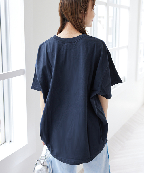 ALORE（アローレ）の「【ALORE / アローレ】ロゴバックタックTシャツ（Tシャツ/カットソー・レディース・グレー/ネイビー/チャコールグレー・FREE）」の4枚目の写真