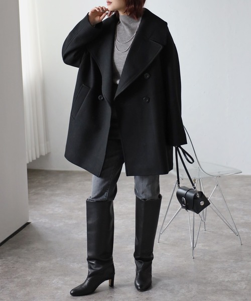 コクーンシルエットPコート