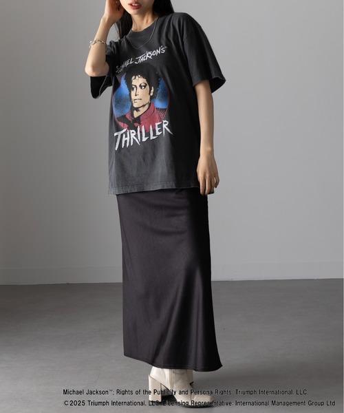 GOOD ROCK SPEED(グッドロックスピード)の「【GOOD ROCK SPEED】バンドTシャツ MICHAEL JACKSON/PINK FLOYD/NIRVANA(Tシャツ/カットソー・レディース・グレー系3/グレー系2/ライトピンク/チャコールグレー・FREE)」の10枚目の写真