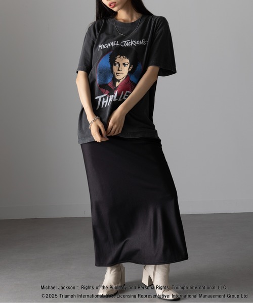 GOOD ROCK SPEED(グッドロックスピード)の「【GOOD ROCK SPEED】バンドTシャツ MICHAEL JACKSON/PINK FLOYD/NIRVANA(Tシャツ/カットソー・レディース・グレー系3/グレー系2/ライトピンク/チャコールグレー・FREE)」の9枚目の写真