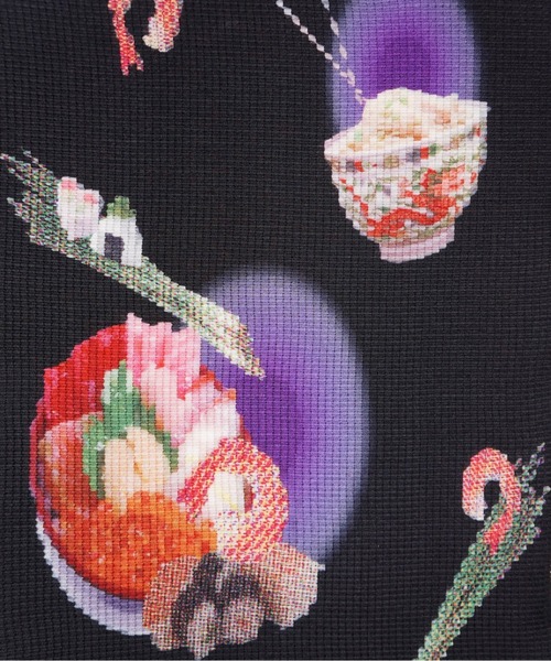 musubore(ムスボレ)の「【 select 】pleated print tops /プリーツプリントトップス(Tシャツ/カットソー・レディース・ブラック/ピンク・FREE)」の15枚目の写真