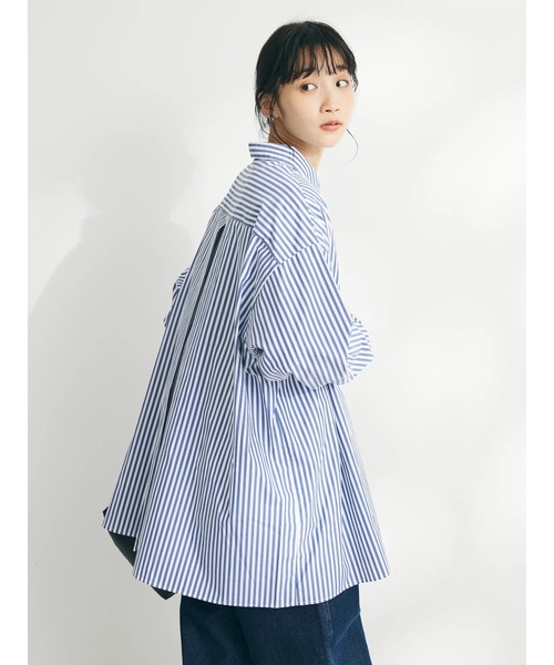 CRAFT STANDARD BOUTIQUE(クラフトスタンダードブティック)の「イージーケアオーバーシャツ(シャツ/ブラウス・レディース・ブルー系その他6/ネイビー系2/ホワイト系その他/グリーン系その他3・FREE)」の10枚目の写真