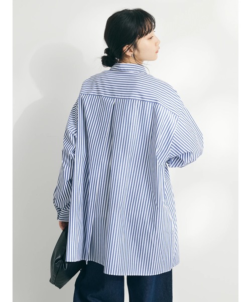CRAFT STANDARD BOUTIQUE(クラフトスタンダードブティック)の「イージーケアオーバーシャツ(シャツ/ブラウス・レディース・ブルー系その他6/ネイビー系2/ホワイト系その他/グリーン系その他3・FREE)」の11枚目の写真