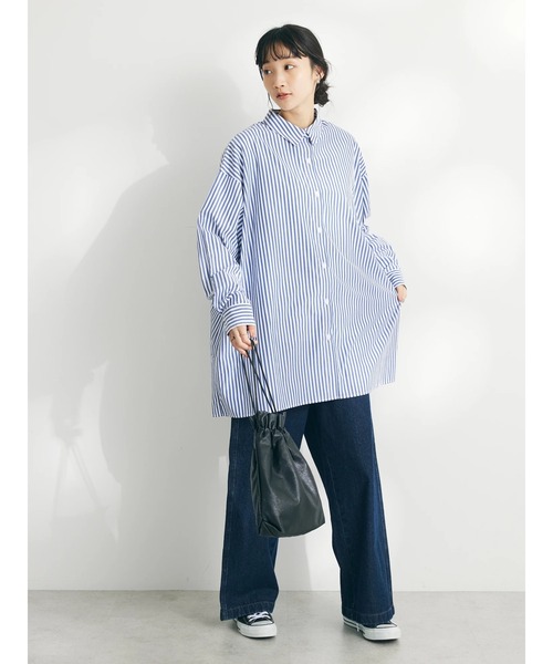 CRAFT STANDARD BOUTIQUE(クラフトスタンダードブティック)の「イージーケアオーバーシャツ(シャツ/ブラウス・レディース・ブルー系その他6/ネイビー系2/ホワイト系その他/グリーン系その他3・FREE)」の12枚目の写真