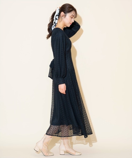 WILLSELECTION（ウィルセレクション）の「レースフレアワンピース（ワンピース・レディース・ブラック/ピンク/オフホワイト・FREE）」の11枚目の写真