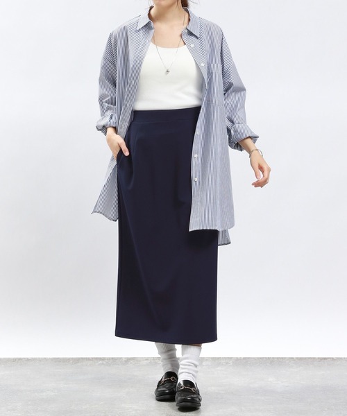 GLOBAL WORK Smile Seed Store(グローバルワーク スマイルシードストア)の「ジョーゼットナロースカート/992447(スカート・レディース・ネイビー/ベージュ系その他3/ブラック・SMALL/MEDIUM/LARGE/X-LARGE)」の18枚目の写真