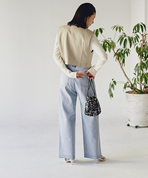 N.（N. Natural Beauty Basic）（エヌエヌナチュラルビューティーベーシック）の「◆ショートテイラージレ（ベスト・レディース・ベージュ/ブラウン・MEDIUM）」の6枚目の写真